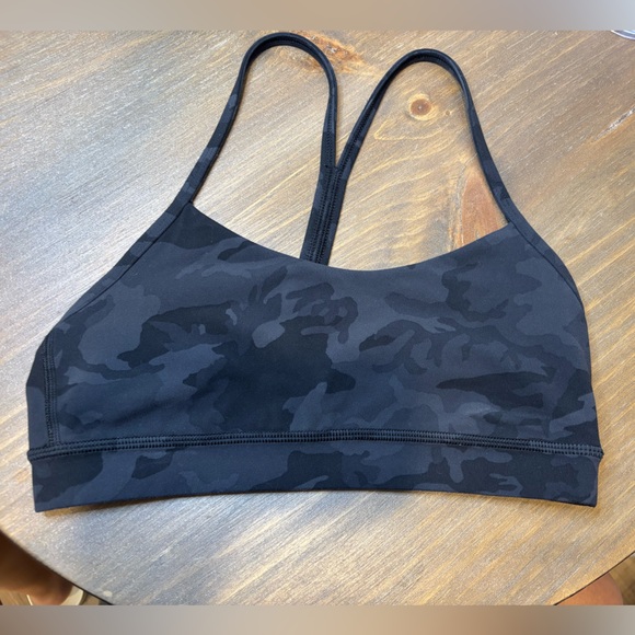 lululemon athletica Other - Lululemon Black Camo Sports Bra Size 6